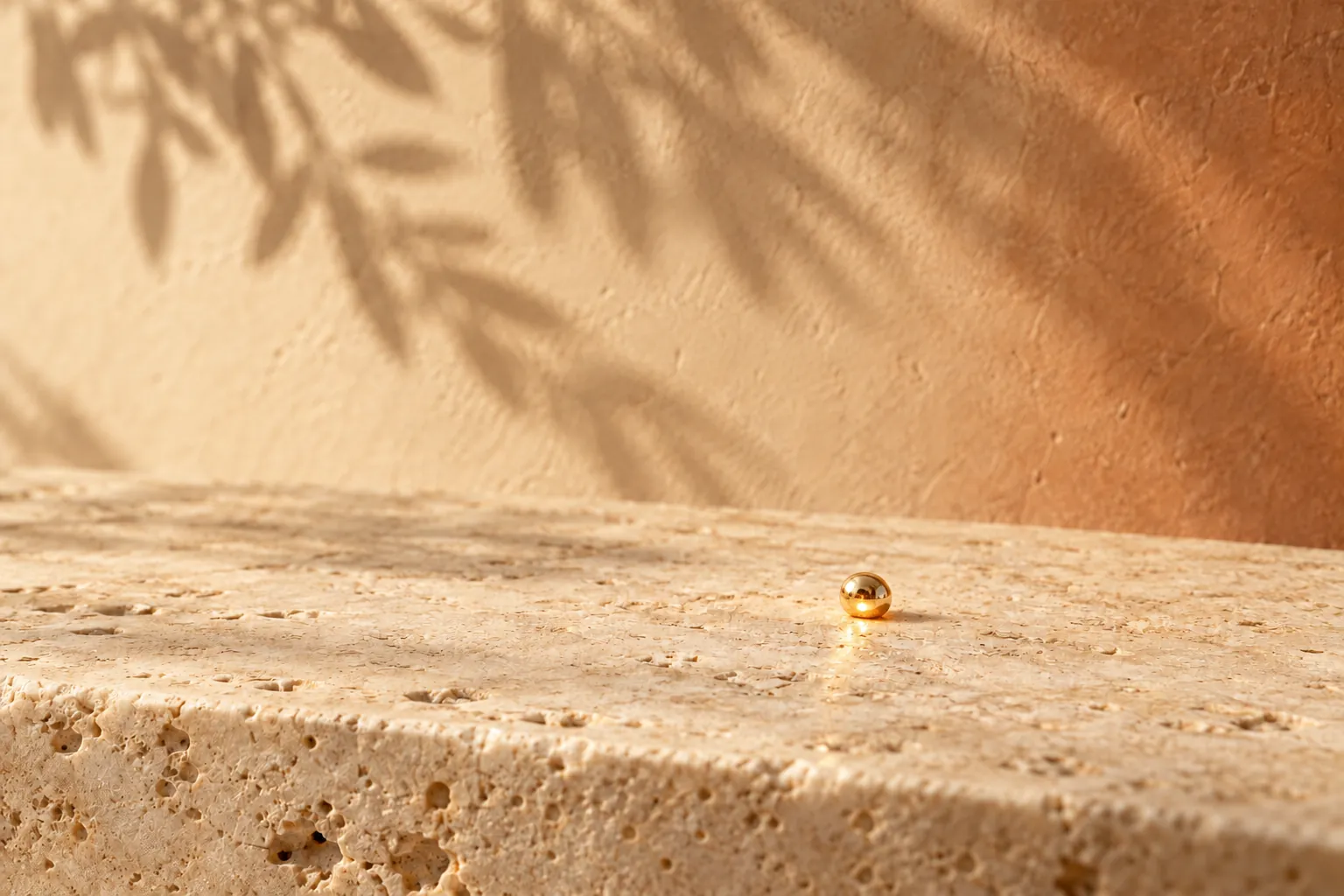 A bead of freshly melted gold